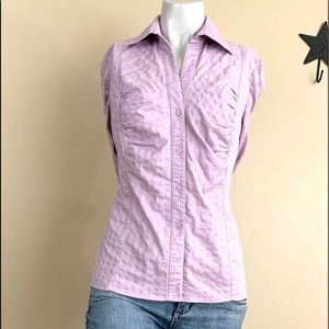 2/$20 INC International Concepts Stretch Button Blouse
